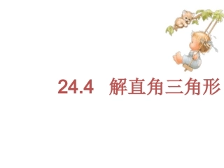 解直角三角形（4）