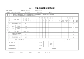 桥梁工程质量检验评定表(DOC102页)