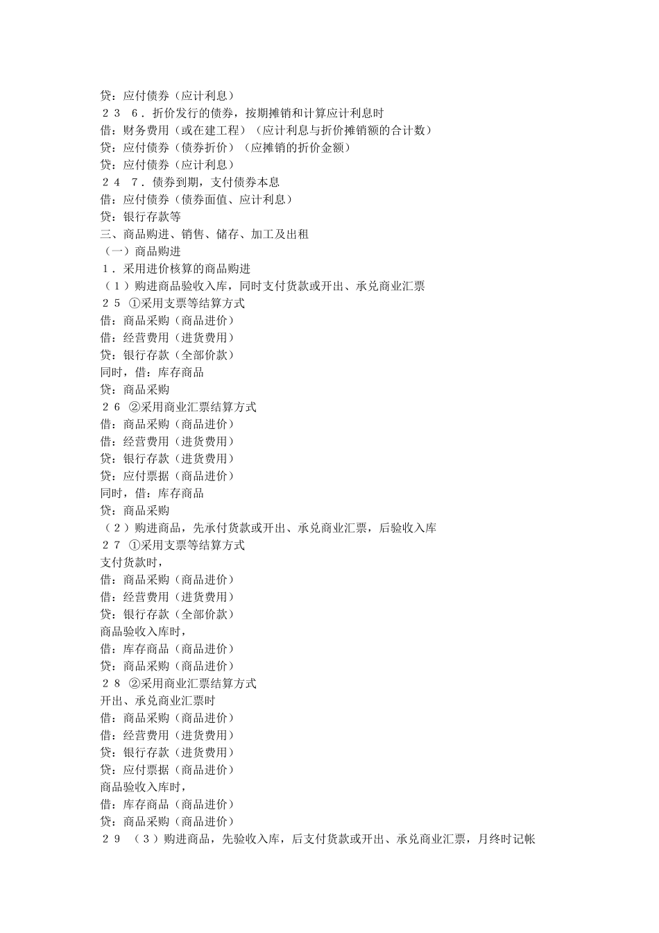 商业企业会计分录_第3页