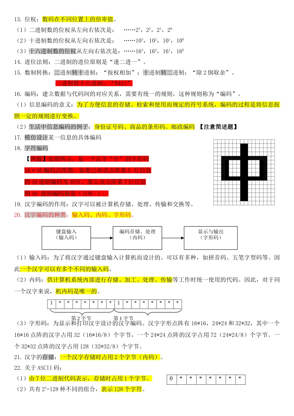 上海高一信息科技会考总复习知识点 详解_第2页