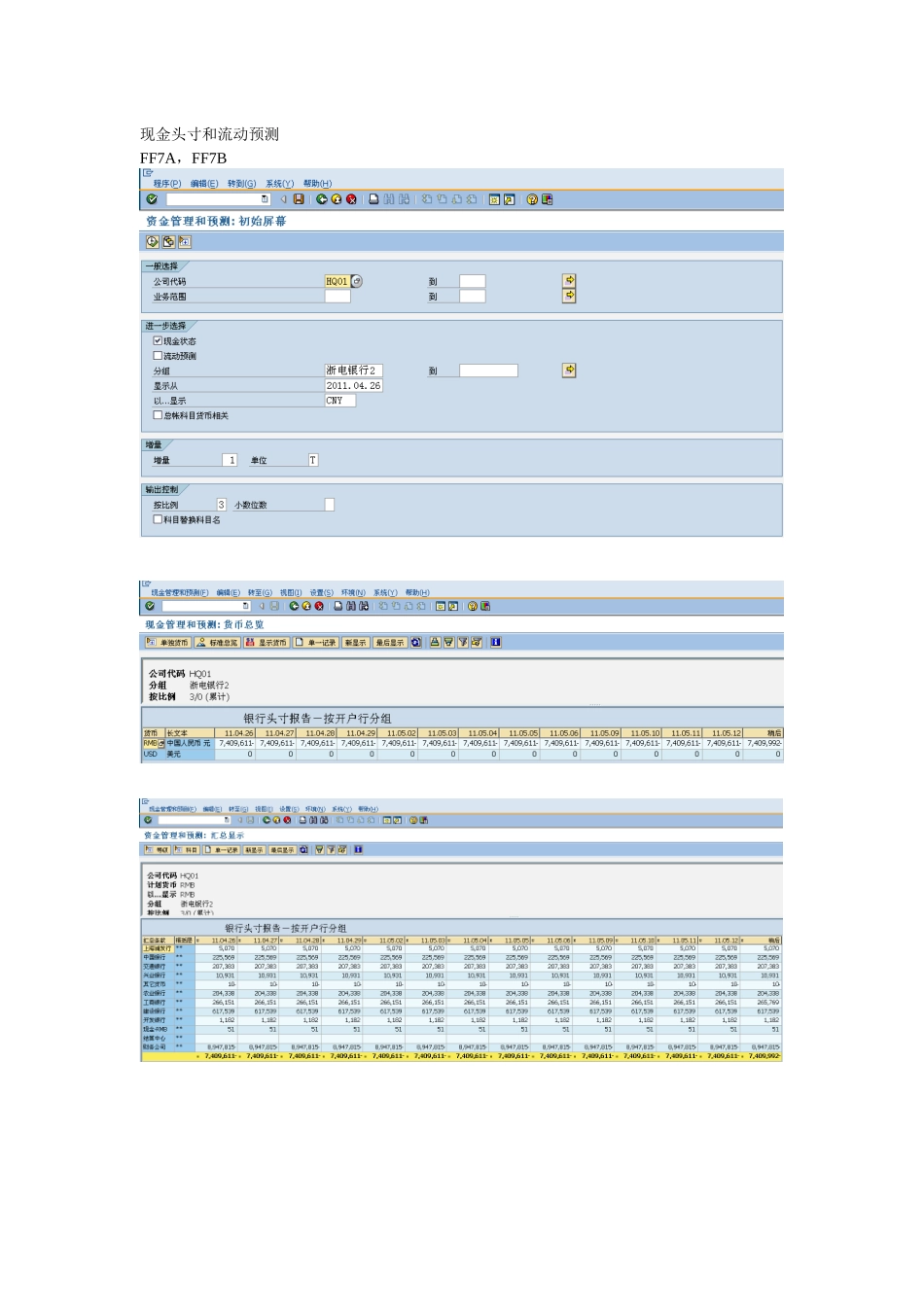 现金头寸和流动预测_第1页