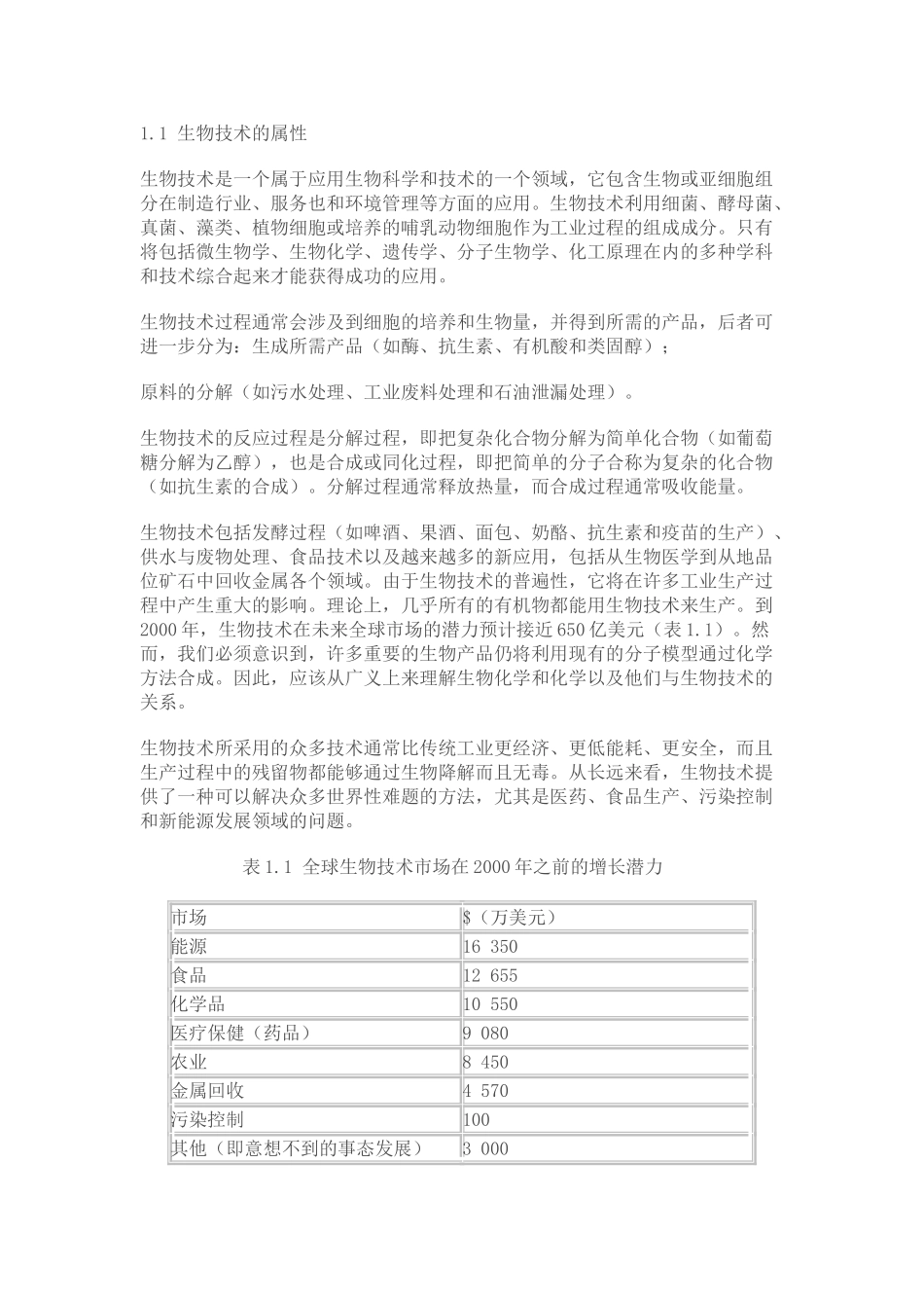 生物工程专业英语翻译(第一章) 改_第1页