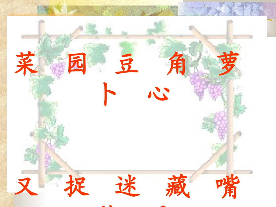 《菜园里》课件_第3页