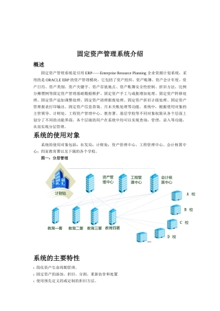 固定资产管理系统功能介绍