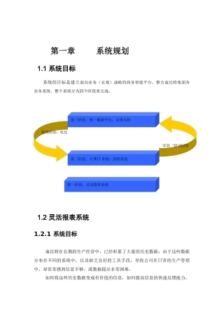 迪比特数据仓库方案书