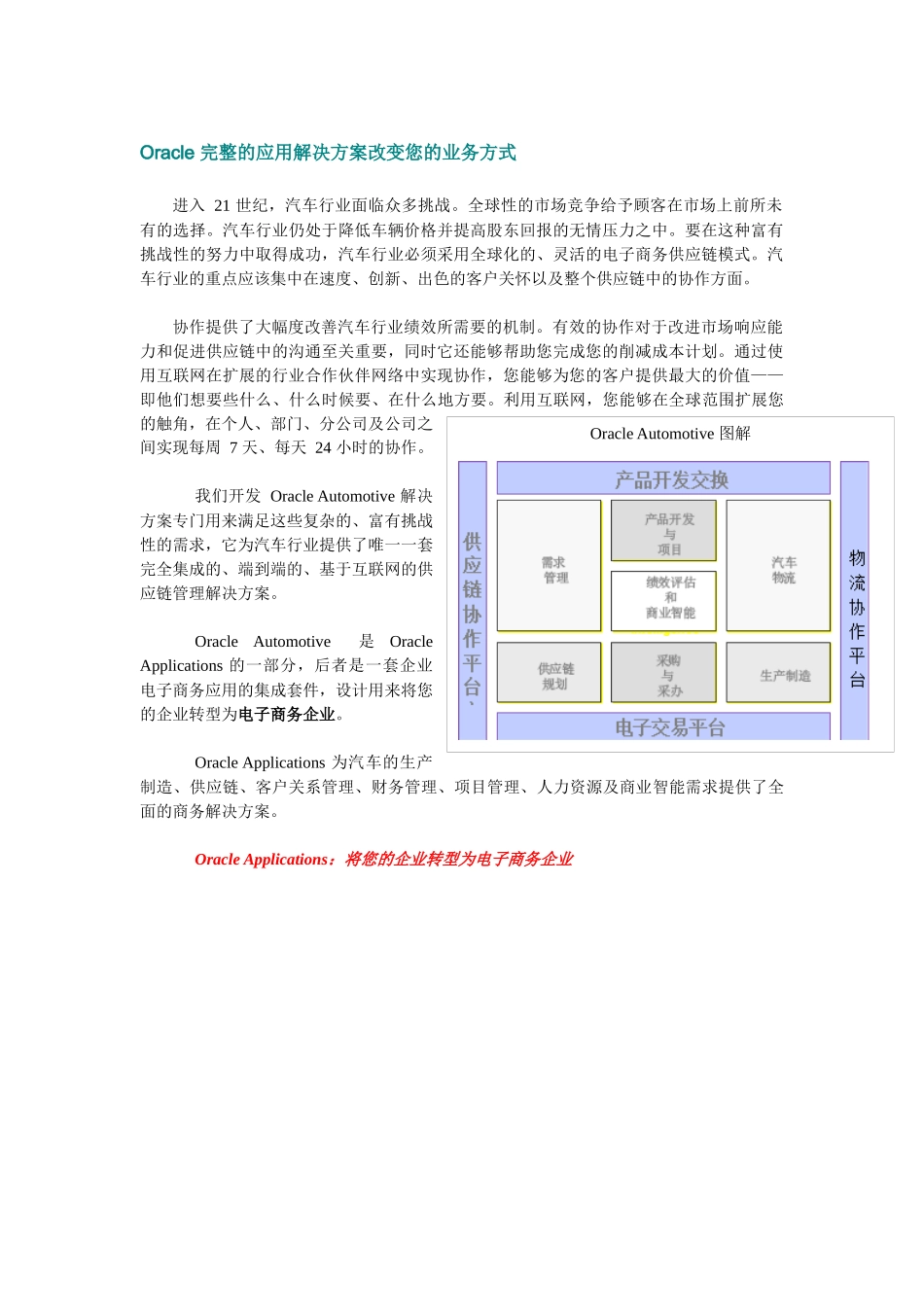 【精品】Oracle汽车供应商解决方案_第3页