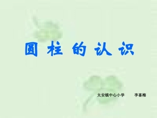 圆柱的认识__六年级数学下册