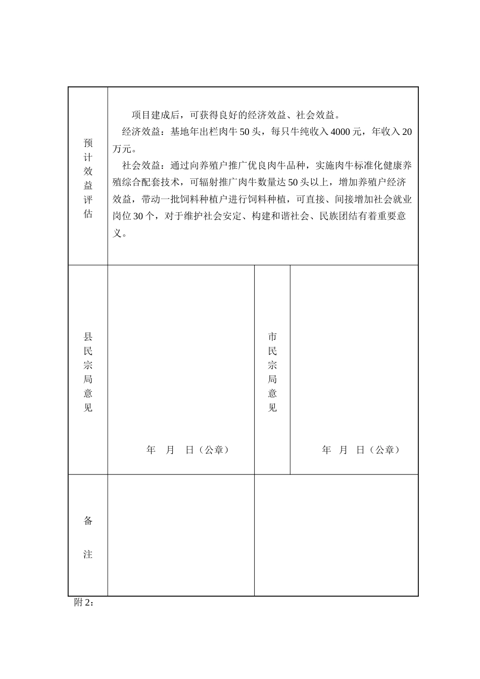 少数民族发展资金项目申报表_第3页