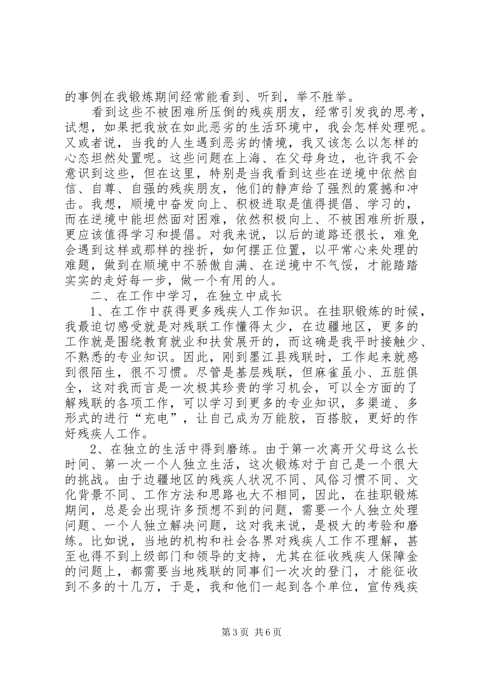 挂职思想汇报3篇_第3页