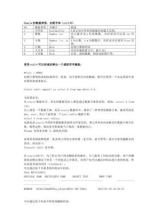 MLDN-魔乐科技李兴华Oracle教程学习笔记
