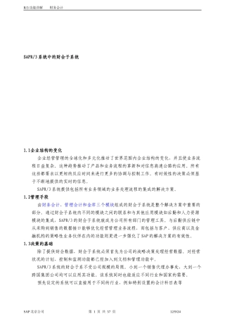 SAP财务会计详解