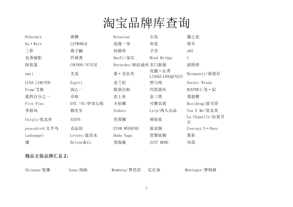 淘宝品牌库查询表_第2页