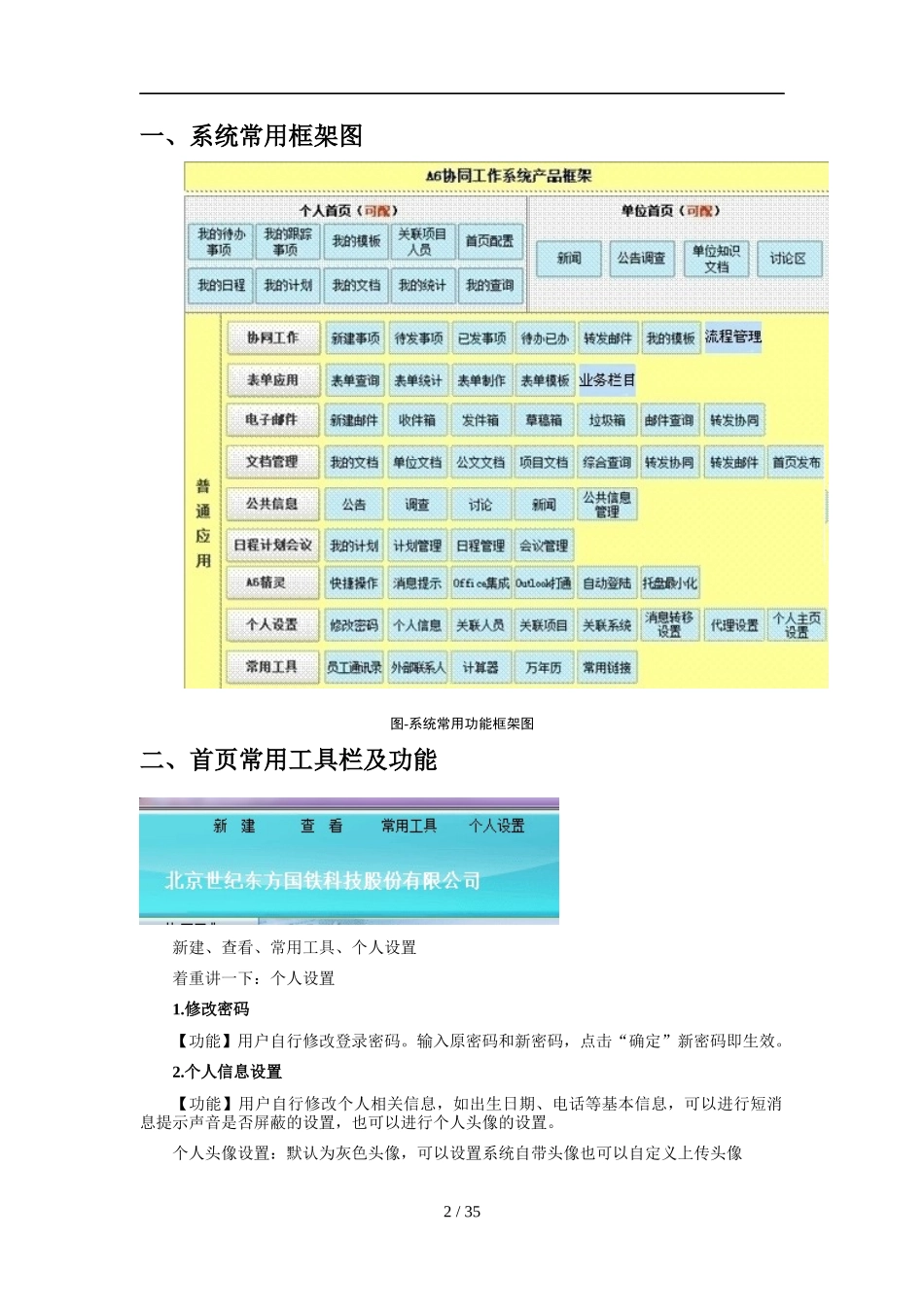 OA协同管理系统培训大纲_第2页