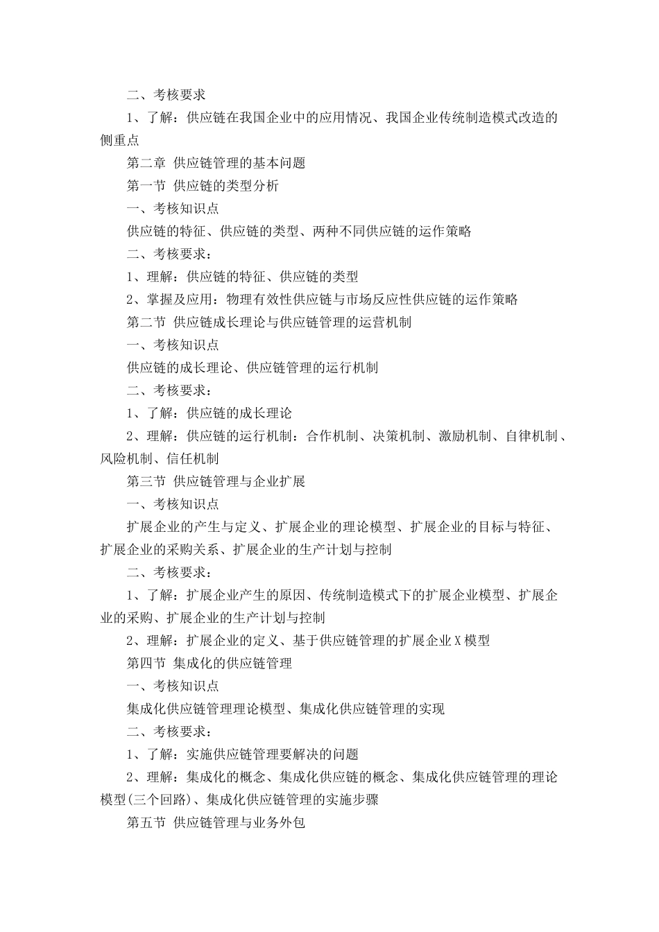 供应链管理》考试大纲05级（朱丹）doc-《企业管理_第3页