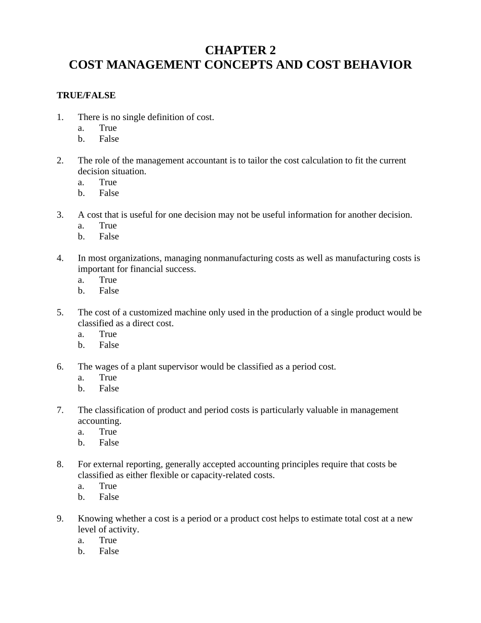 管理会计示范性双语课件习题02_第1页