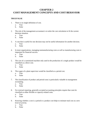 管理会计示范性双语课件习题02