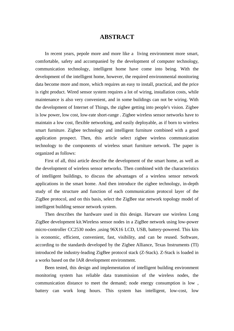 zigbee智能家居毕业设计_第3页