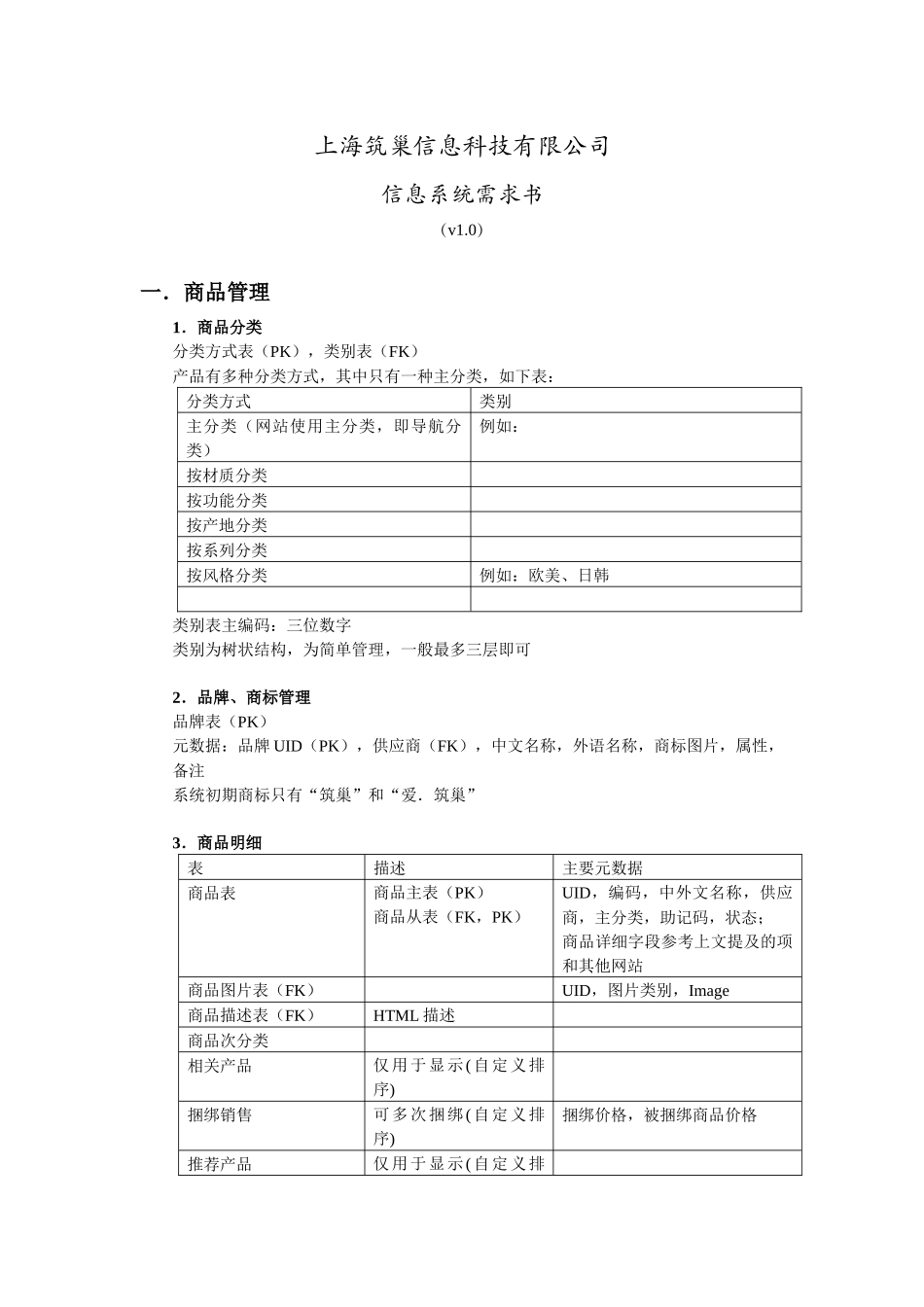 B2C电子商务平台信息系统设计书v10_第1页