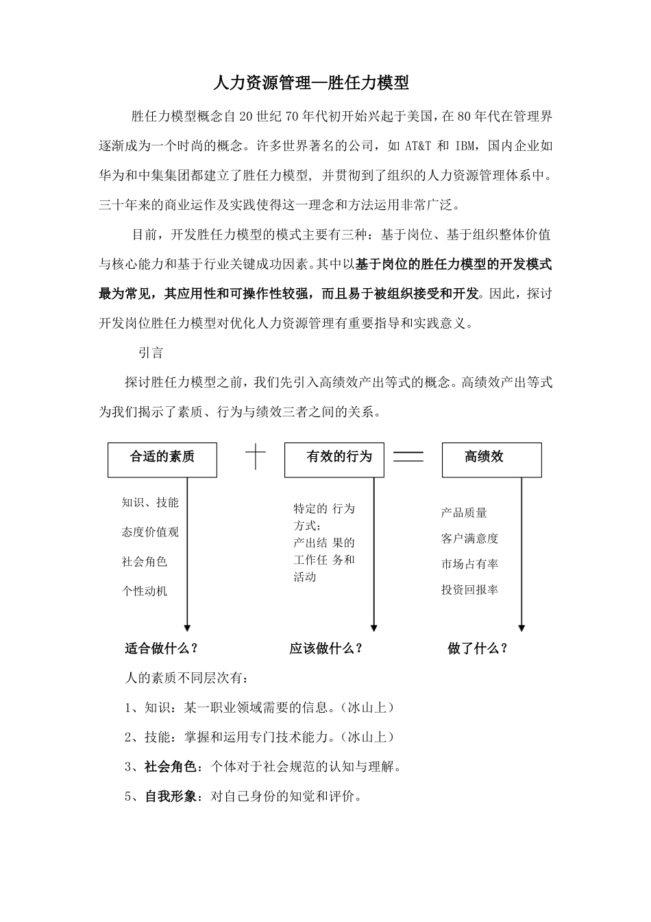 胜任力模型整理版_第1页