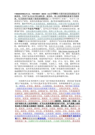 选煤选矿最佳配套渣浆泵厂