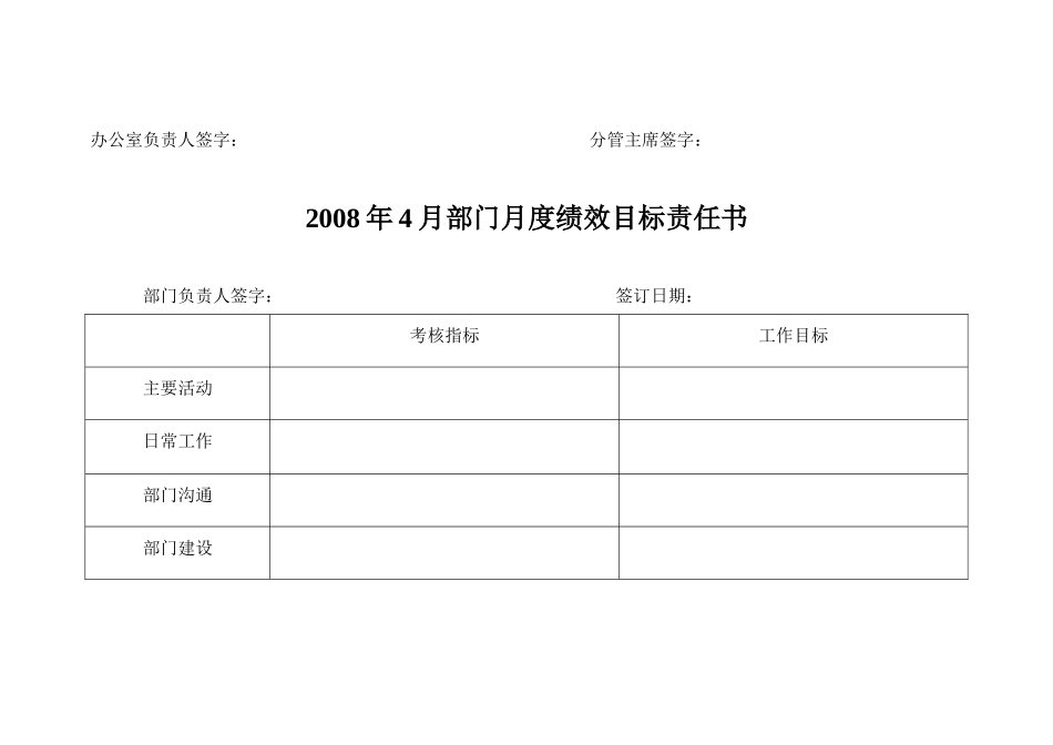 07电子商务班月度绩效目标责任书_第2页