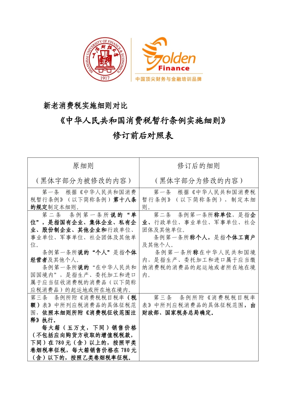新老消费税实施细则对比_第1页