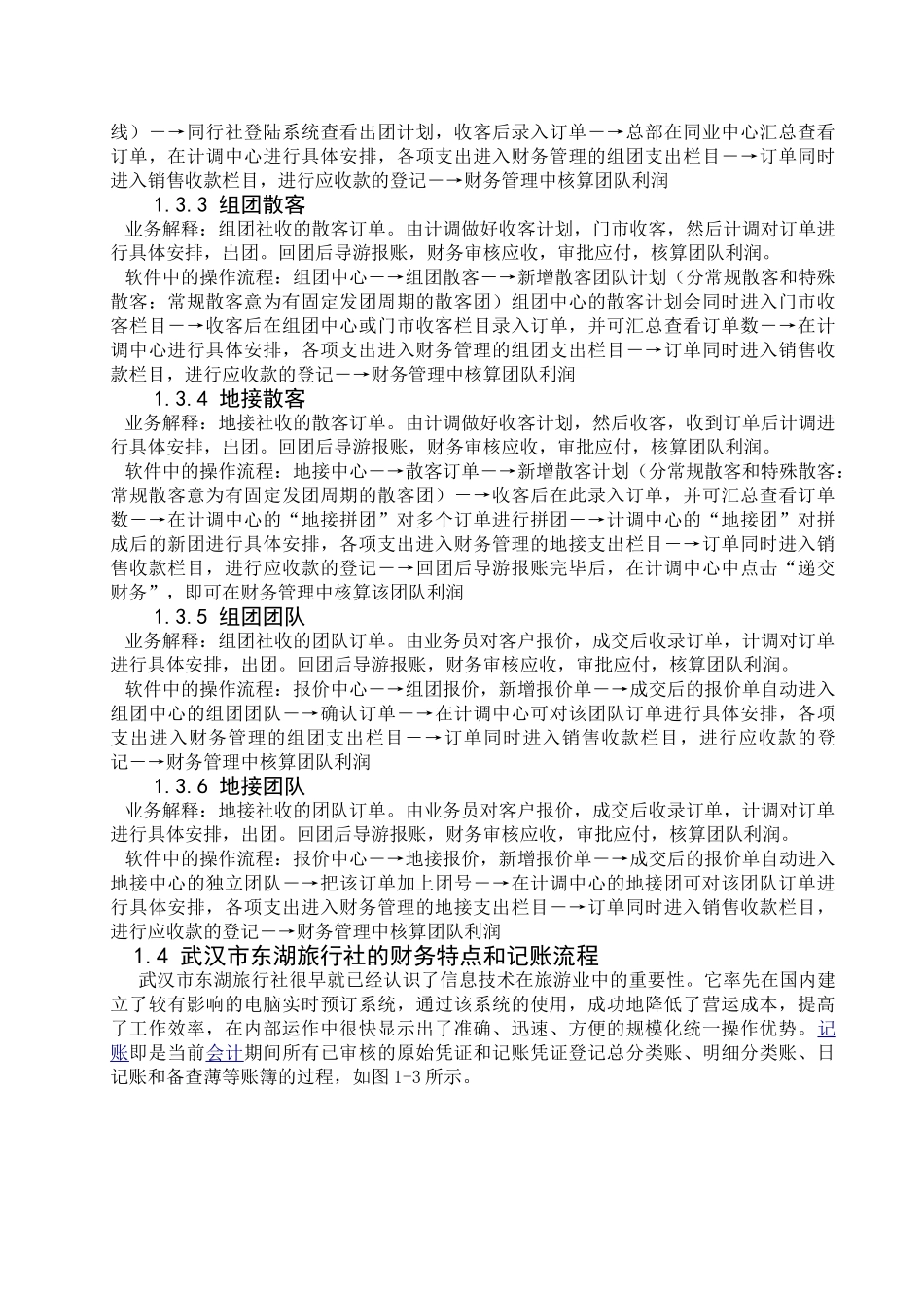 武汉市东湖旅行社会计软件应用报告_第3页