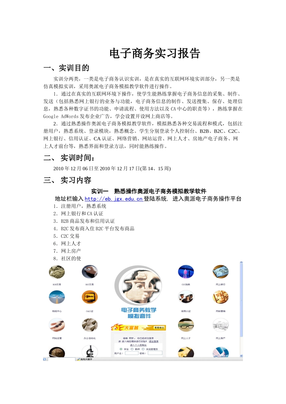 电子商务实训报告_第2页