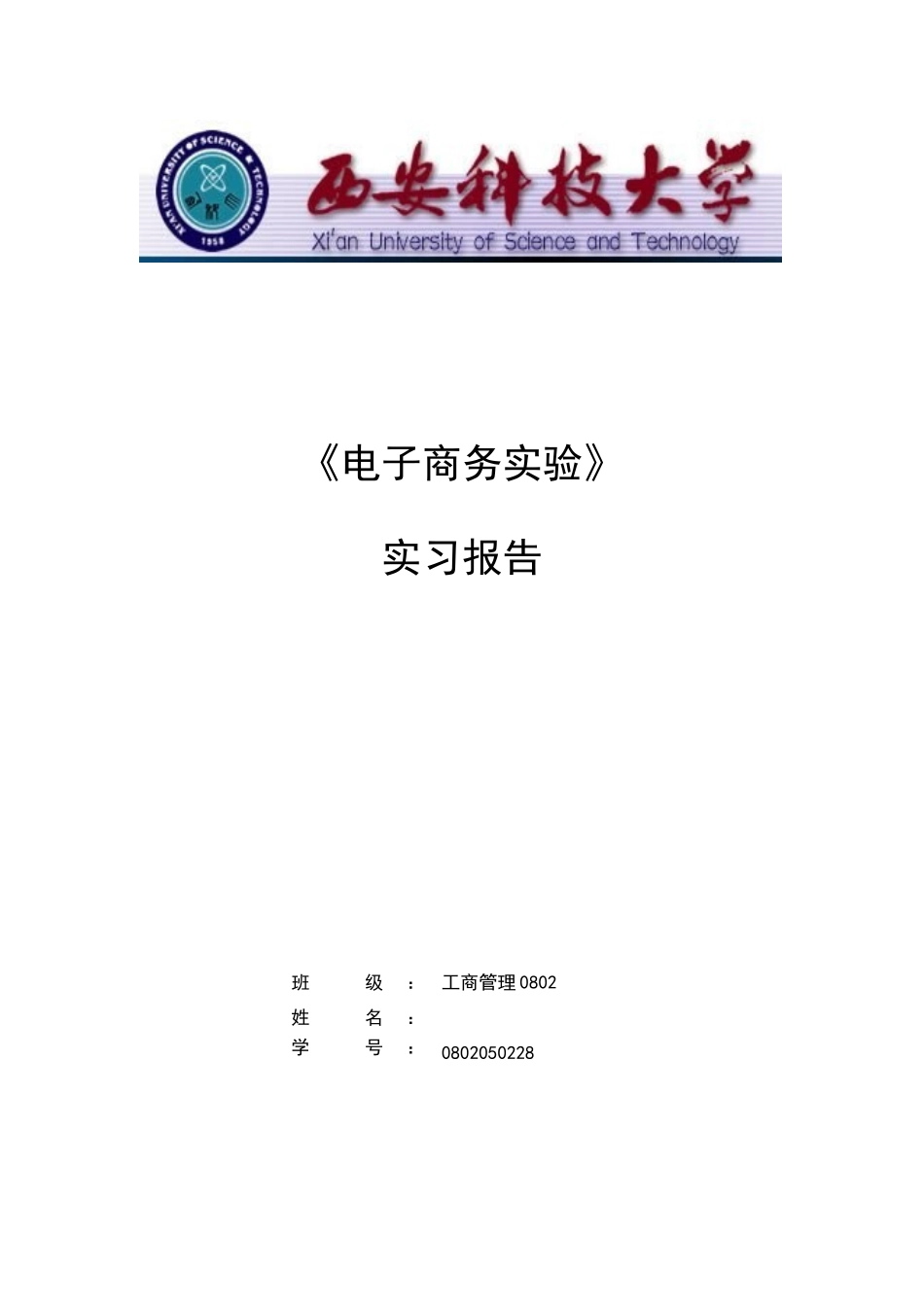 电子商务实习某科技_第1页