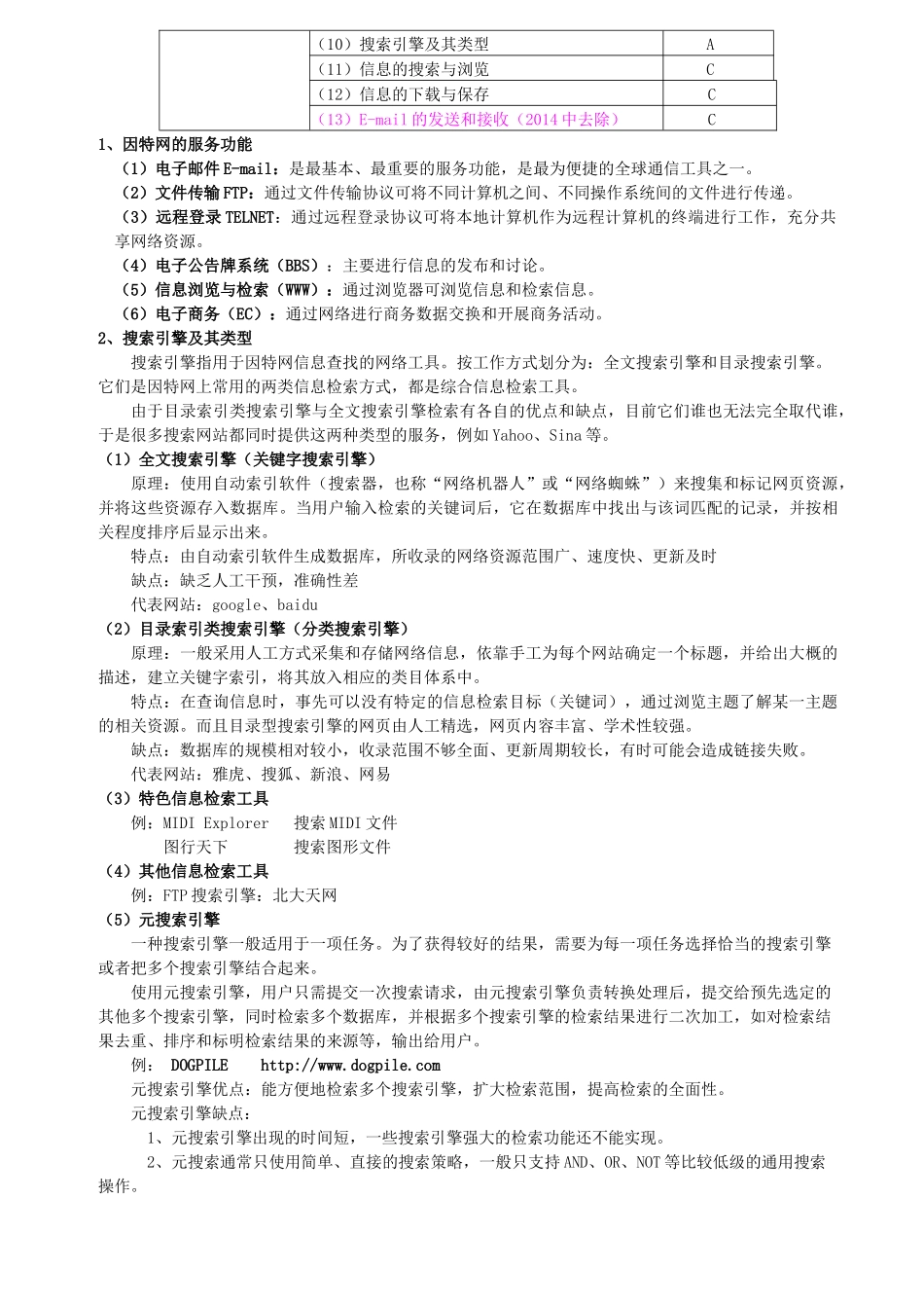 X年10月信息技术学业测试资料整理完整版_第3页