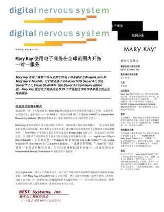MaryKay电子商务案例分析