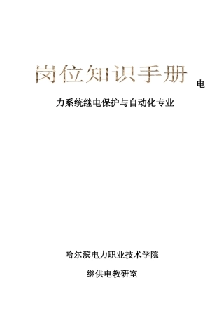 电力系统继电保护与自动化专业