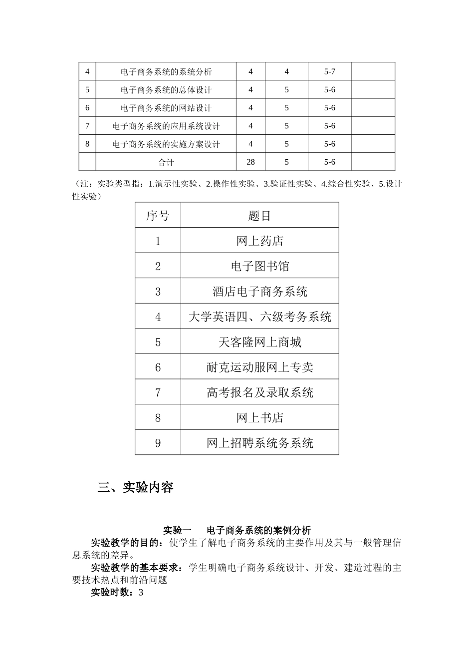 电子商务系统分析与设计实验课程教学大纲12-13(2)_第2页
