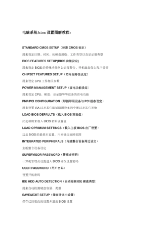 【IT书籍】电脑系统bios设置图解教程