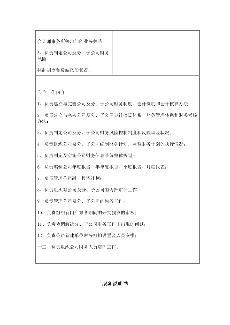 财务审计类的职务说明书_第2页