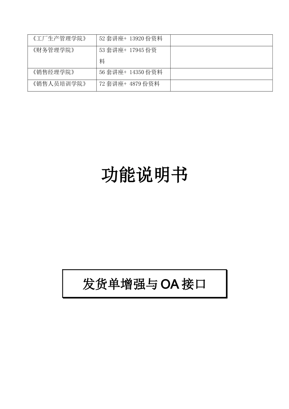 发货单增强与OA接口功能说明书_第2页