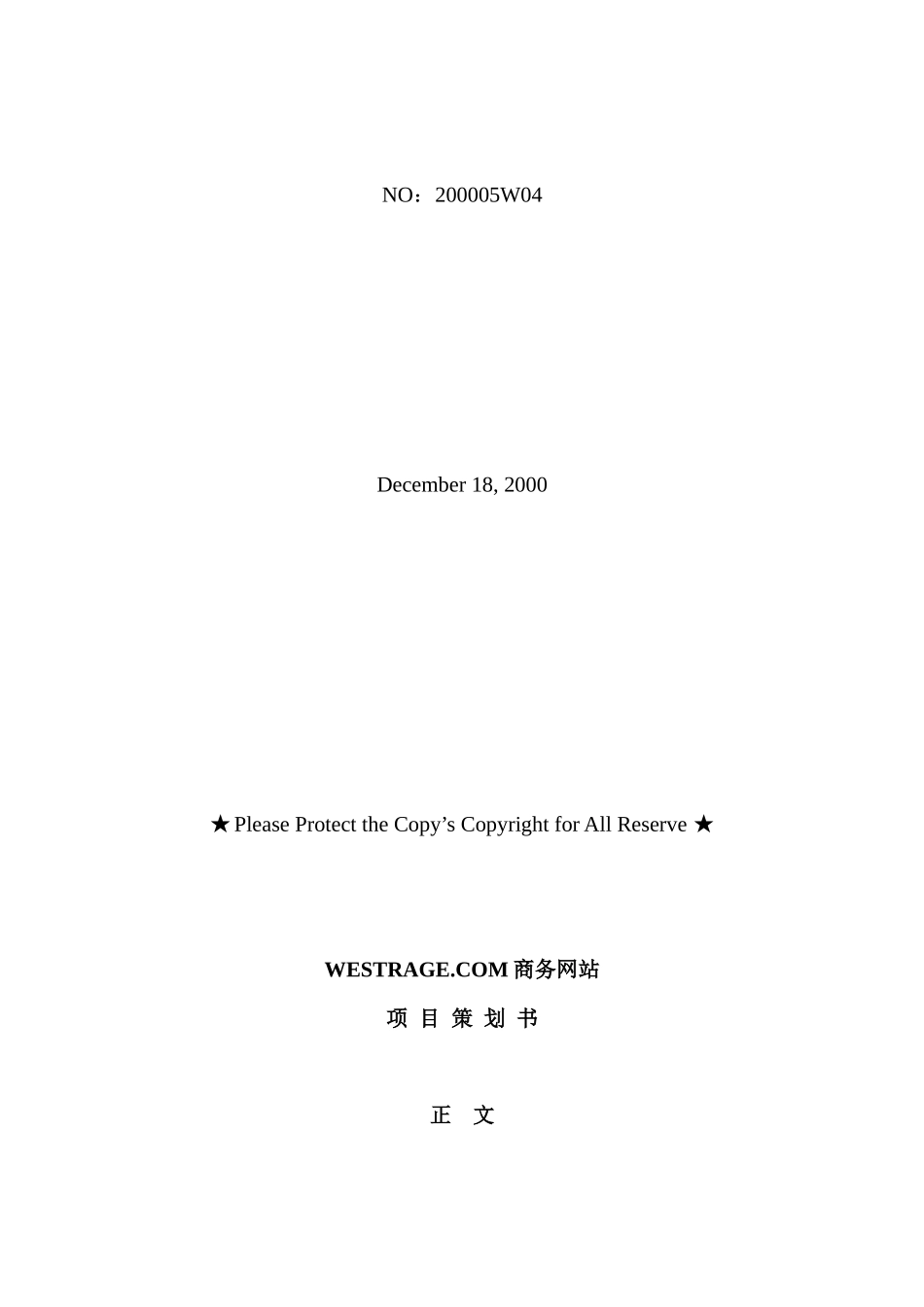 xx商务网站项目策划书_第2页