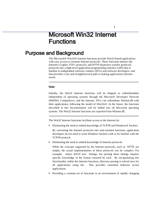 MicrosoftWin32InternetFunctions