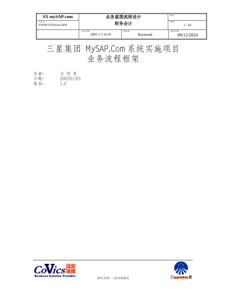 SXERP FI Process_第1页