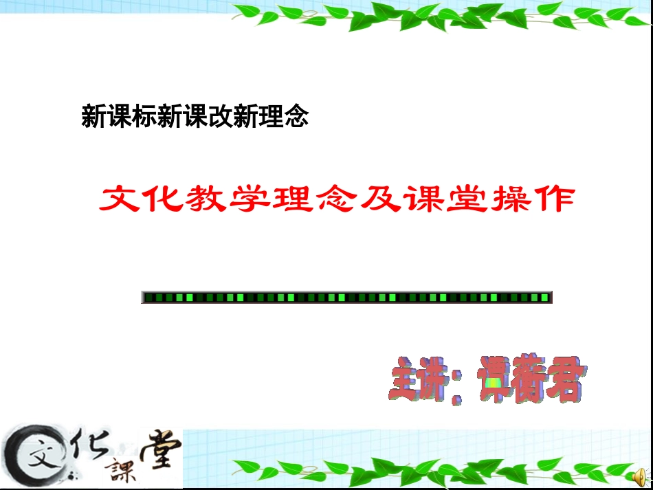 文化教学（第三讲）(南开)_第1页