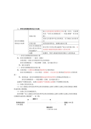 试谈持有至到期投资的会计处理