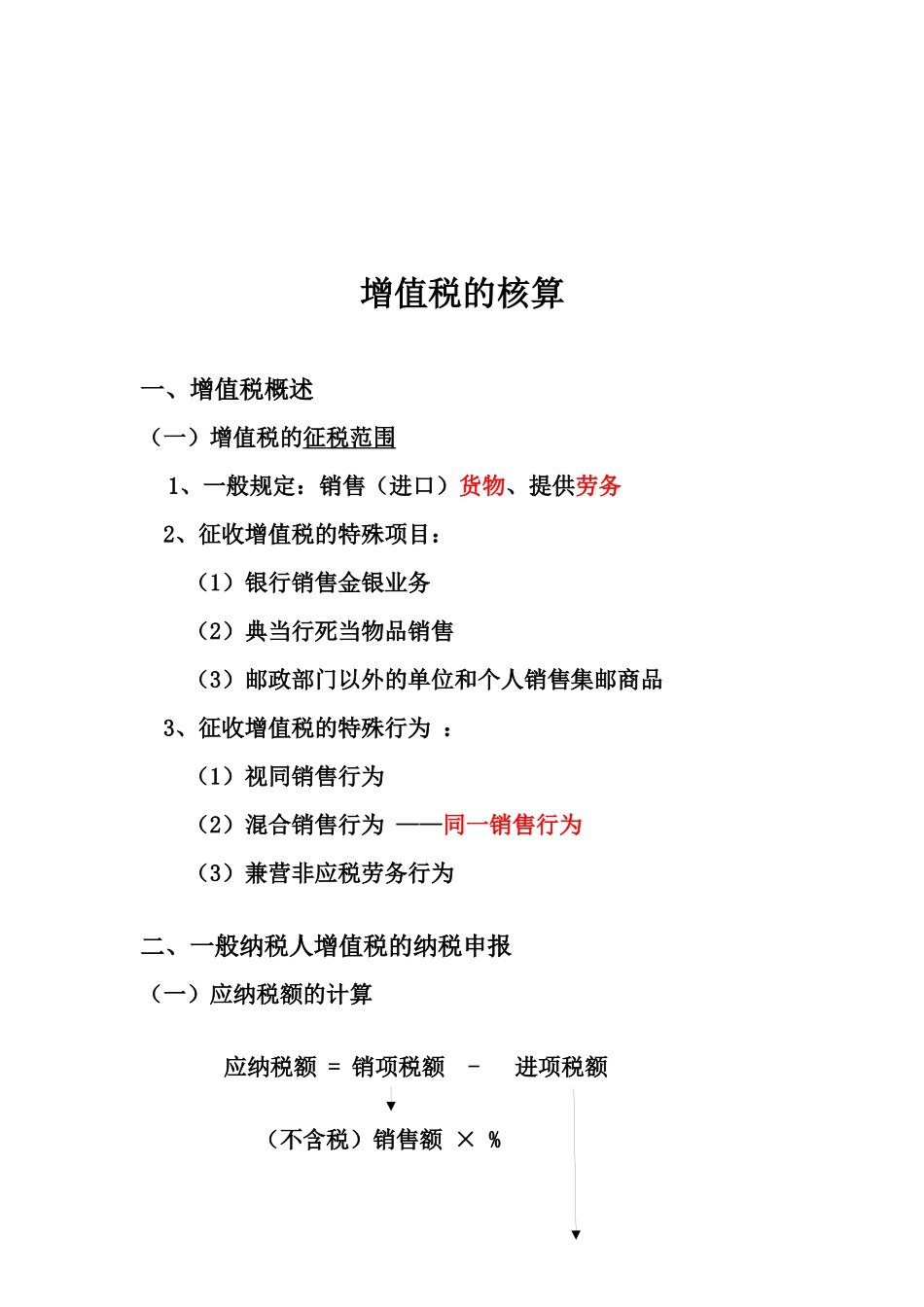 试谈增值税的核算_第1页