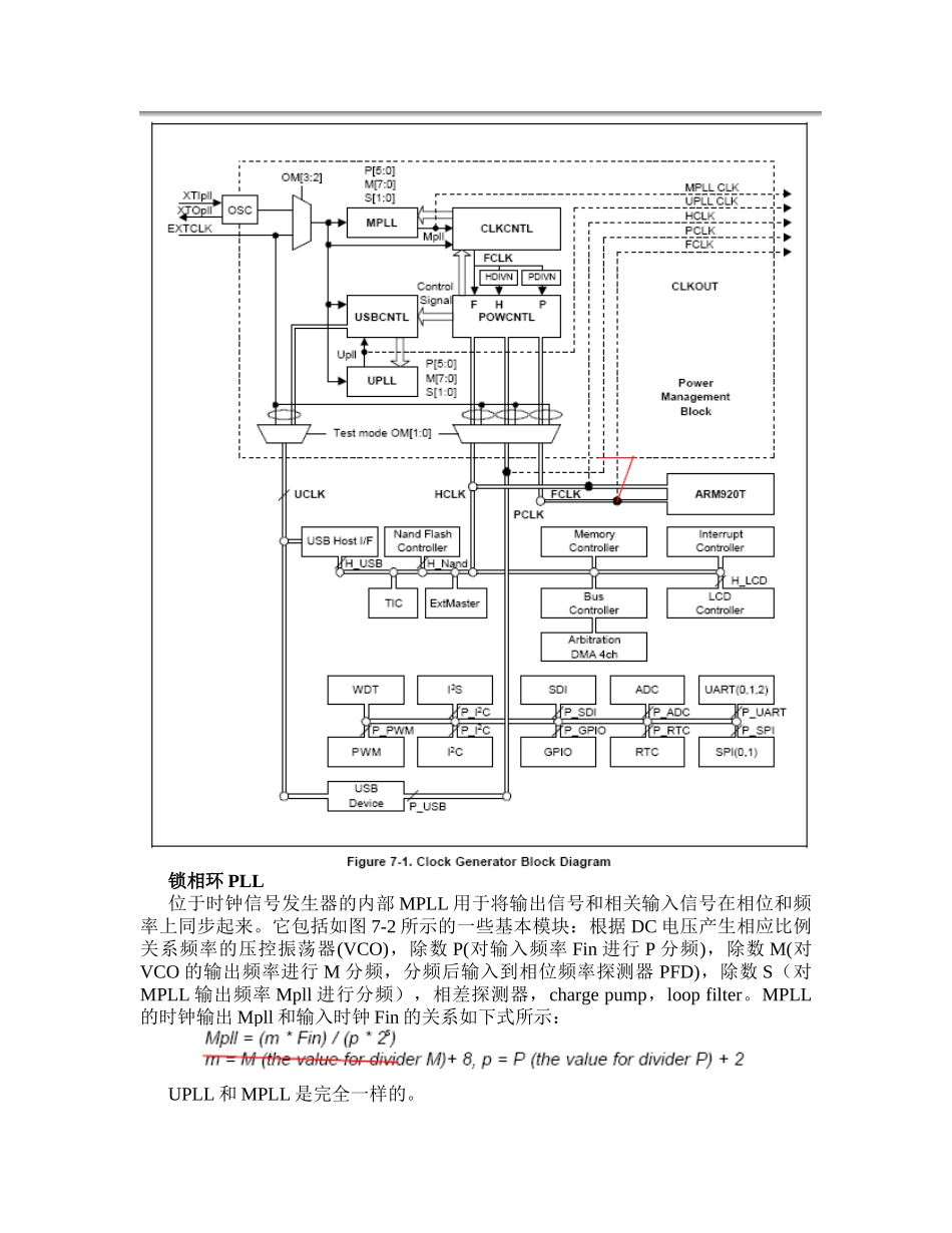 ARM9 S3C2410时钟和功率管理_第2页