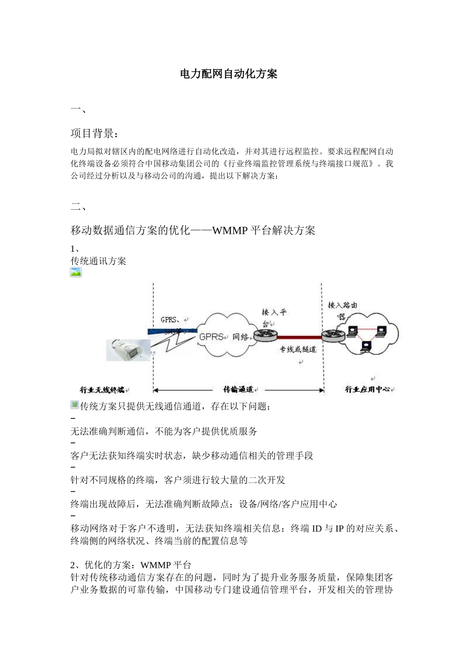 电力配网自动化方案_第1页