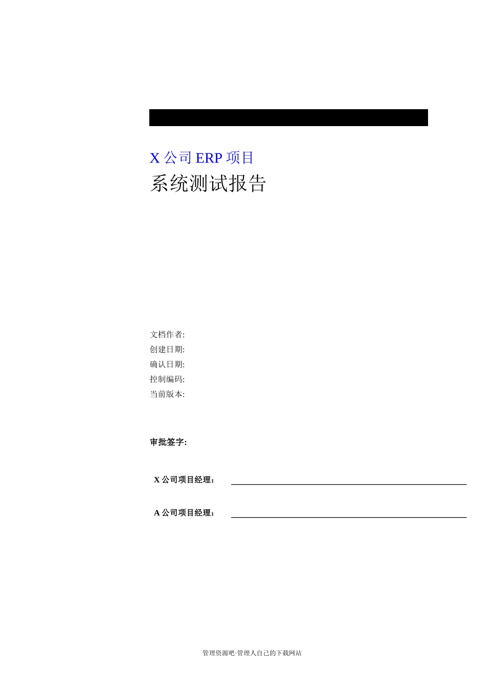 XX公司ERP项目管理系统报告分析_第1页