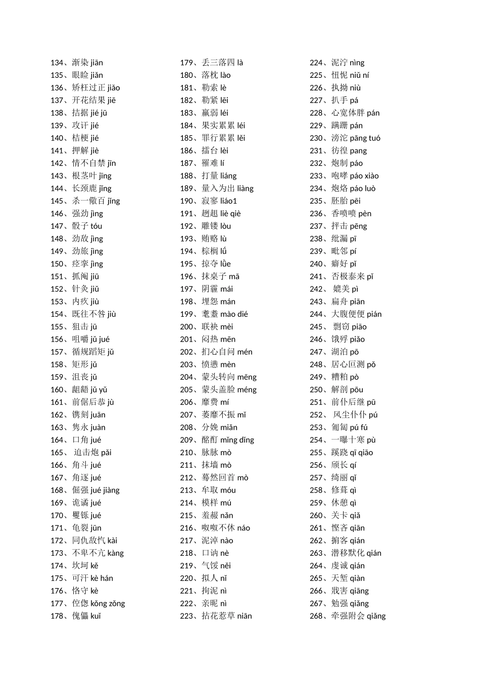 帮你纠正易读错的字音405例1_第2页