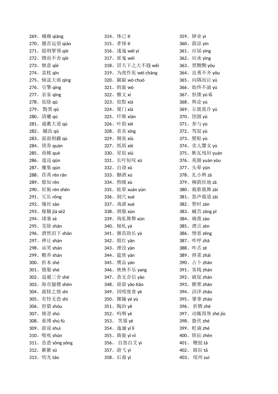 帮你纠正易读错的字音405例1_第3页