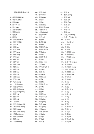 帮你纠正易读错的字音405例1