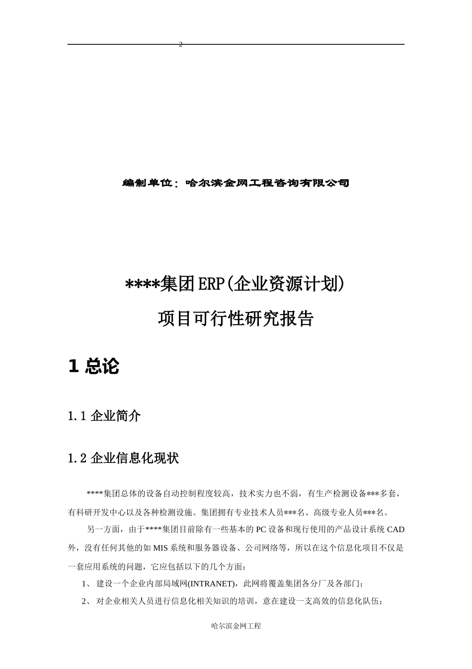 ERP(企业资源计划)项目可行性研究报告_第2页
