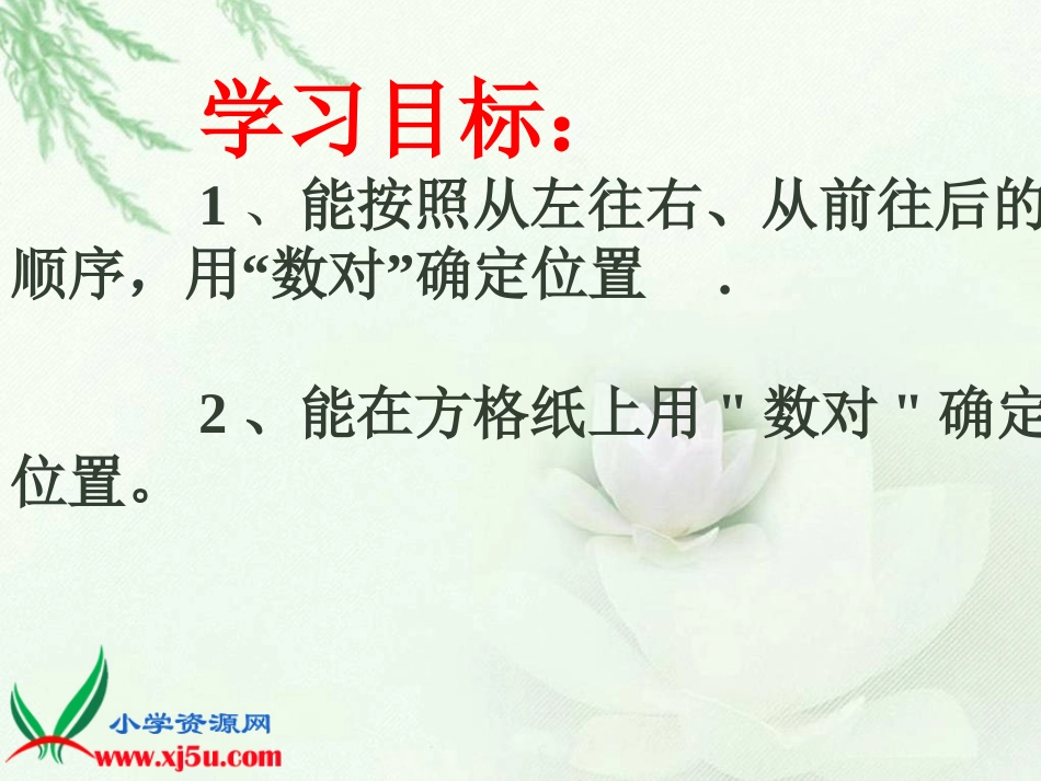 北师大版数学四年级上册《确定位置(一)》课件_第2页